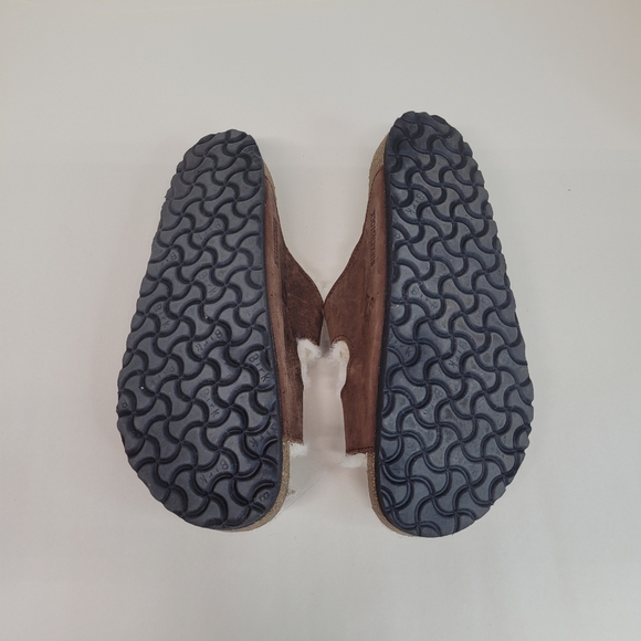 Birkenstock Size 11 Arizona Shearling Two Strap Sandals Sherpa Lined - Picture 3 of 7